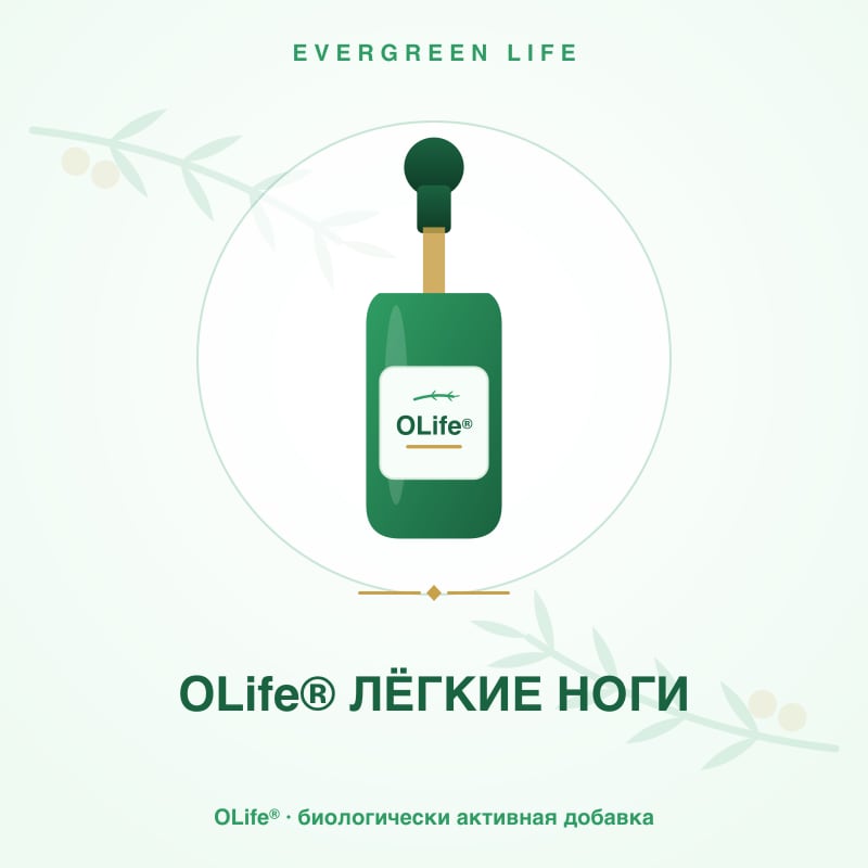 OLife® ЛЁГКИЕ НОГИ — 49 мл — черника, гамамелис, виноград